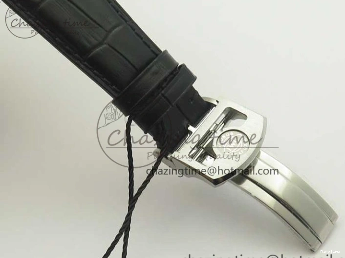 MIROTIME 0110 Portugieser Chrono  42 IW390403 ZF 1:1 Best Edition White Dial Blue Hand on Black Leather Strap A WellDesigned 7190